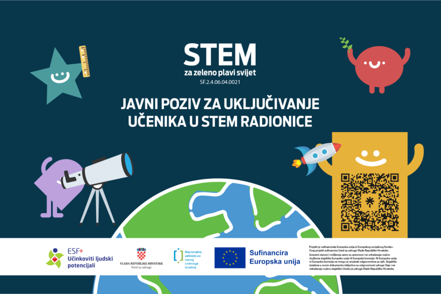 Javni poziv za sudjelovanje na  STEM aktivnostima u kolovozu
