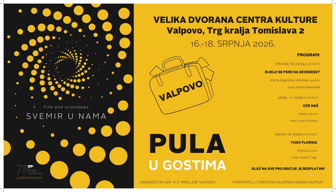 S NAMA U KINO BESPLATNO: Pula u gostima