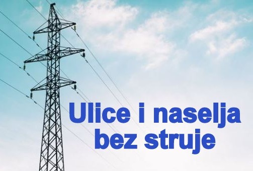PRIPREMITE SE: Prekidi u isporuci električne energije