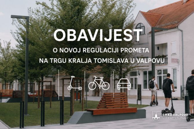 Nova regulacija prometa na središnjem gradskom trgu u Valpovu