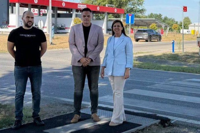 Na inicijativu Grada Belišća postavljen novi pješački prijelaz