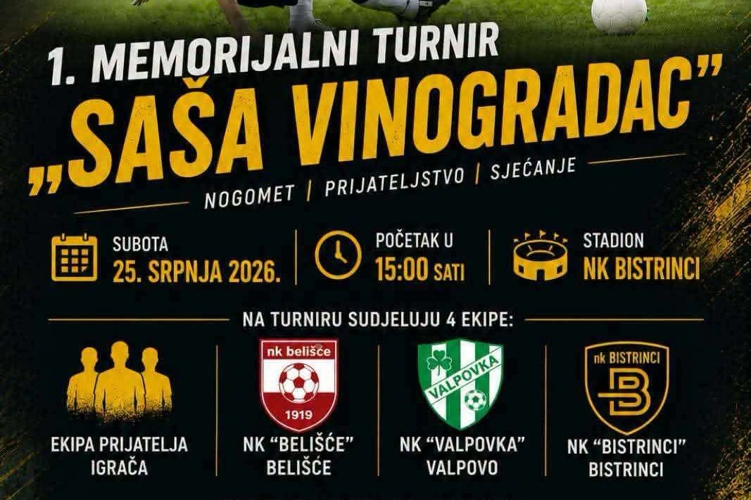 Prvi Memorijalni turnir Saše Vinogradca