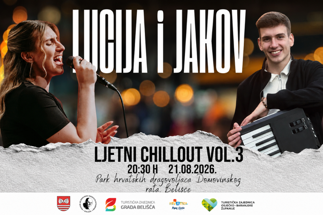 LJETNI CHILLOUT VOL. 3: Nastupaju Lucija Uglik i Jakov Klasan
