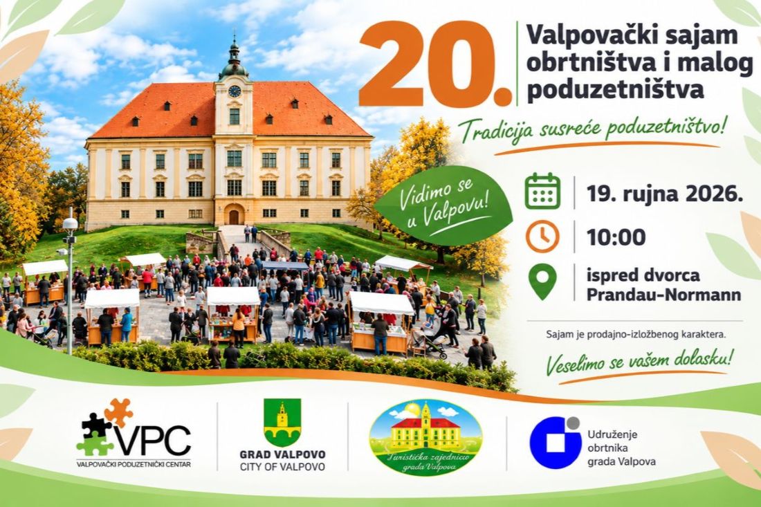 Prijave za 20. Valpovački sajam obrtništva i malog poduzetništva