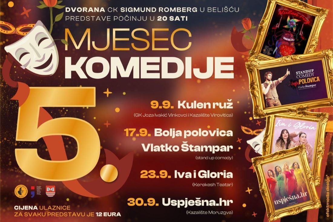 NASMIJTE SE U RUJNU: Mjesec komedije u Centru za kulturu Sigmund Romberg