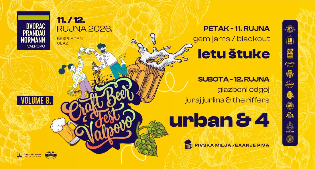CRAFT BEER FEST VALPOVO 2026. – Vraća se najveći pivsko-glazbeni vikend u Valpovu!