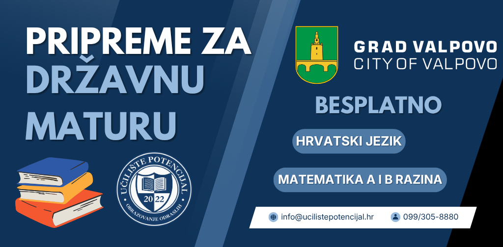 GRAD VALPOVO: Besplatne pripreme za maturu!