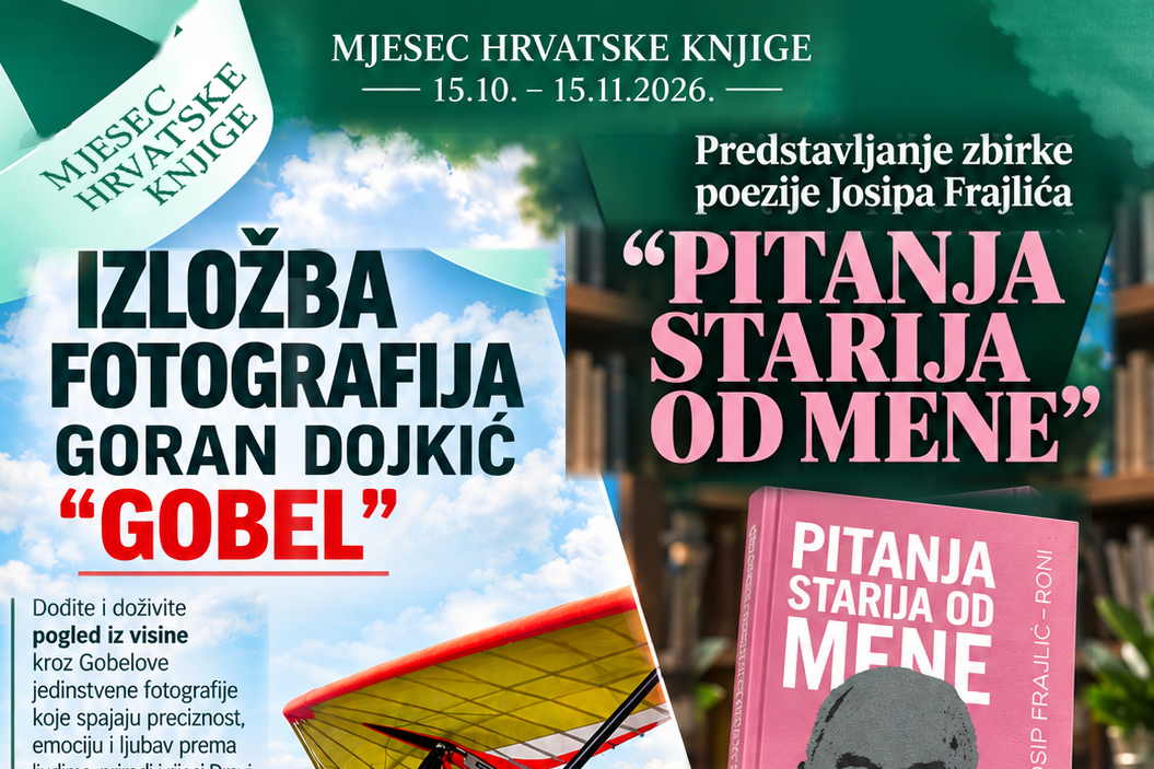 MJESEC HRVATSKE KNJIGE U VALPOVU: Izložba Gorana Dojkića i predstavljanje zbirke poezije „Pitanja starija od mene”