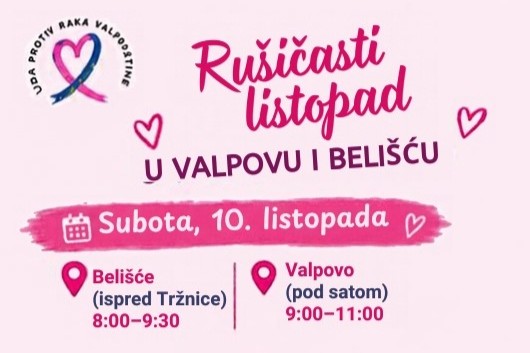 Liga protiv raka Valpovštine obilježava Ružičasti listopad u Belišću i Valpovu  
